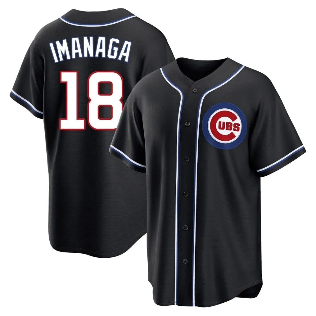 C.Cubs #18 Shota Imanaga Player Black Fashion Out Game Hdoa Stitched Jerseys