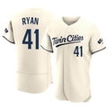 M.Twins #41 Joe Ryan Player Cream Home Limited Elite Hdoa Stitched Jerseys
