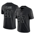 D.Cowboys #97 Kenny Clark Player Black Limited Reflective Home Game Hdoa Stitched Jerseys