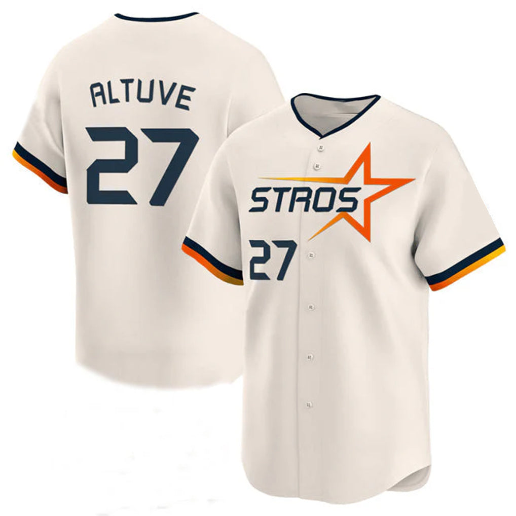 H.Astros #27 Jose Altuve Player Cream City Connect Limited Home Hdoa Stitched Jerseys