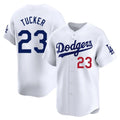 LA.Dodgers #23 Kyle Tucker Player White Limited Home Hdoa Stitched Jerseys