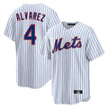 NY.Mets #4 Francisco Alvarez Player White Home Game Hdoa Stitched Jerseys