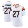 D.Broncos #27 J.K. Dobbins Player White Home Game Hdoa Stitched Jerseys