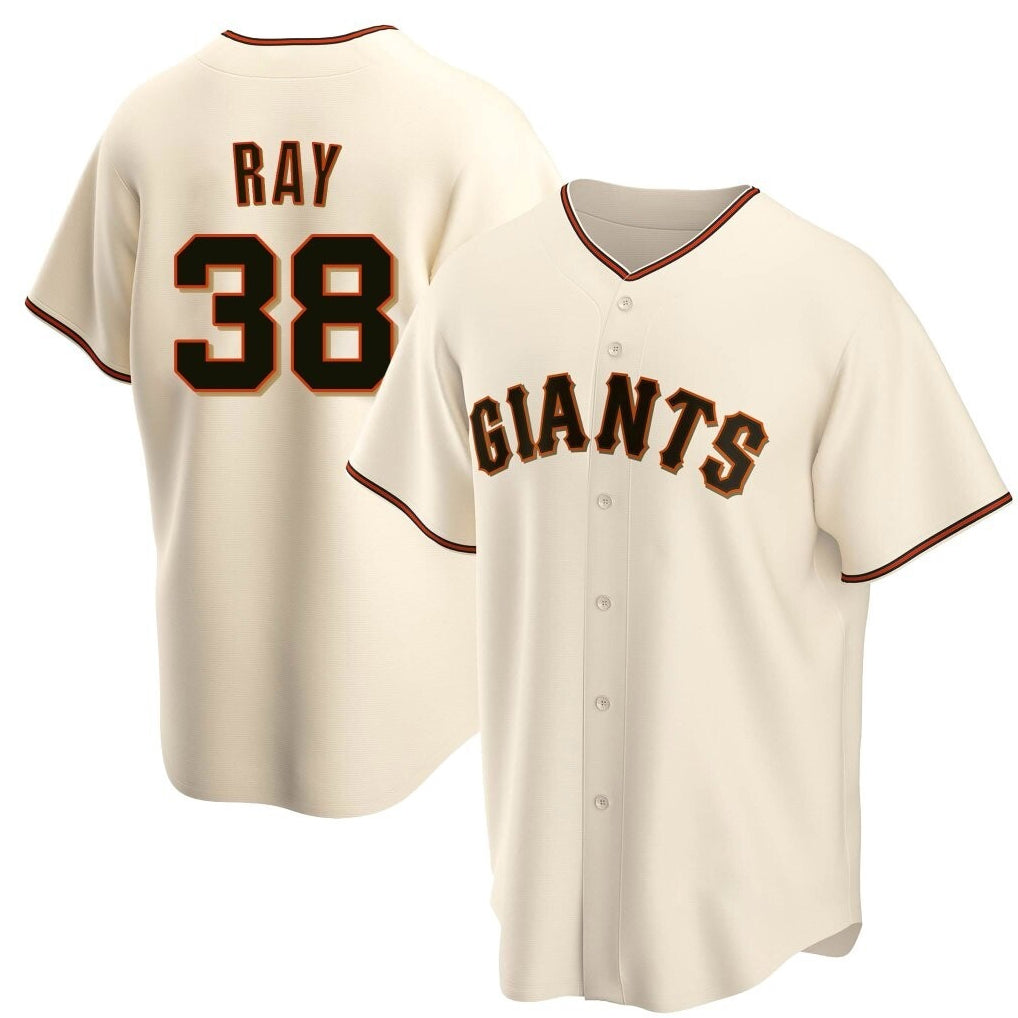 SF.Giants #38 Robbie Ray Player Cream Home Game Hdoa Stitched Jerseys