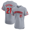 C.Reds #21 Hunter Greene Player Gray Limited Elite Home Hdoa Stitched Jerseys