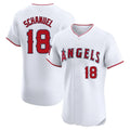 LA.Angels #18 Nolan Schanuel Player White Limited Elite Hdoa Stitched Home Jerseys