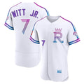 KC.Royals #7 Bobby Witt Jr. Player White 2026 City Connect Limited Elite Home Hdoa Stitched Jerseys