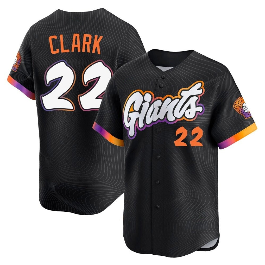 SF.Giants #22 Will Clark Player Black 2025 City Connect Home Limited Hdoa Stitched Jerseys