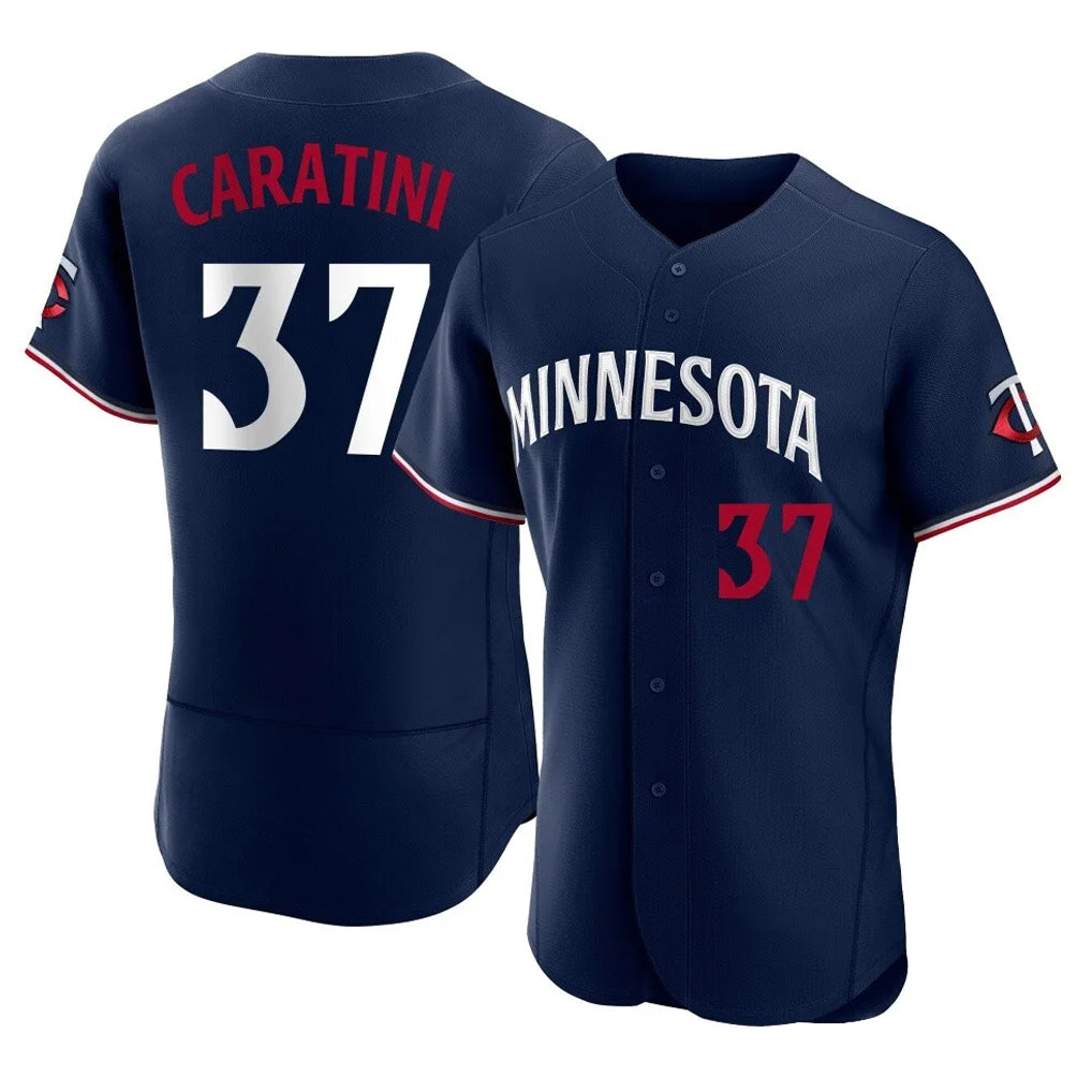M.Twins #37 Victor Caratini Player Navy Replica Home Limited Elite Hdoa Stitched Jerseys