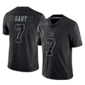 D.Cowboys #7 Rashan Gary Player Black Limited Reflective Home Game Hdoa Stitched Jerseys