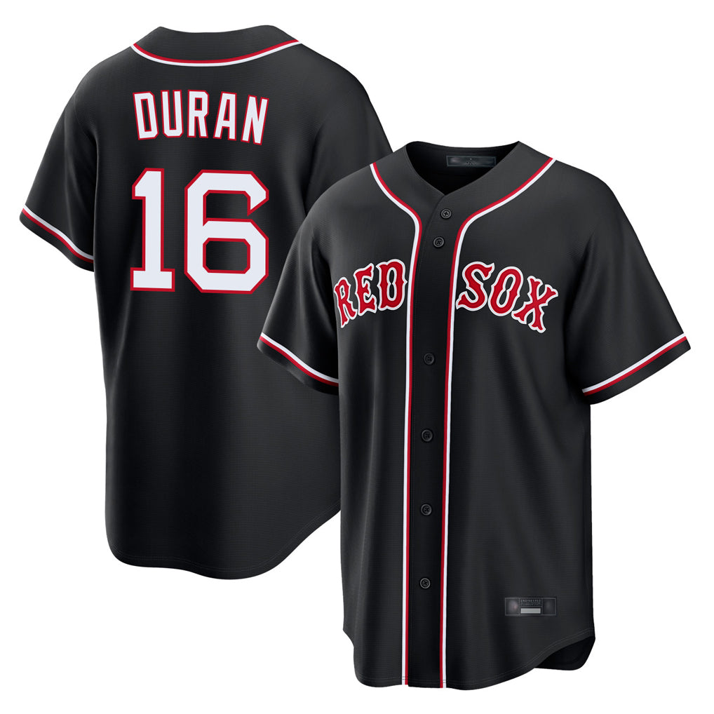 B.Red Sox #16 Jarren Duran Player Black Out Home Game Hdoa Stitched Jerseys