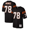 C.Bengals #78 Anthony Munoz Player Black Mitchell & Ness Legacy Replica Hdoa Stitched Jerseys