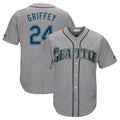 S.Mariners #24 Ken Griffey Jr Player Gray Cool Base Home Game Hdoa Stitched Jerseys