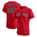 B.Red Sox #52 Wilyer Abreu Player Red Limited Elite Home Game Hdoa Stitched Jerseys