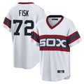 C.White Sox #72 Carlton Fisk Player White T-shirt Home Game Hdoa Stitched Jerseys