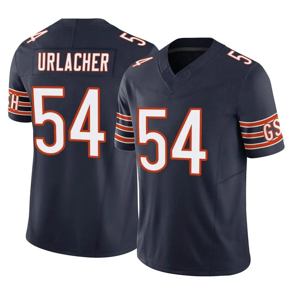 C.Bears #54 Brian Urlacher Player Navy Vapor F.U.S.E. Limited Home Game Hdoa Stitched Jerseys