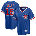 C.Cubs #15 Carson Kelly Player Royal T-shirt Cooperstown Collection Limited Hdoa Stitched Jerseys
