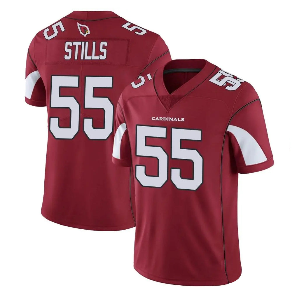 A.Cardinals #55 Dante Stills Player Cardinal Vapor Limited Home Game  Hdoa Stitched Jerseys
