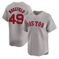 B.Red Sox #49 Tim Wakefield Player Gray Road Limited Home Game Hdoa Stitched Jerseys