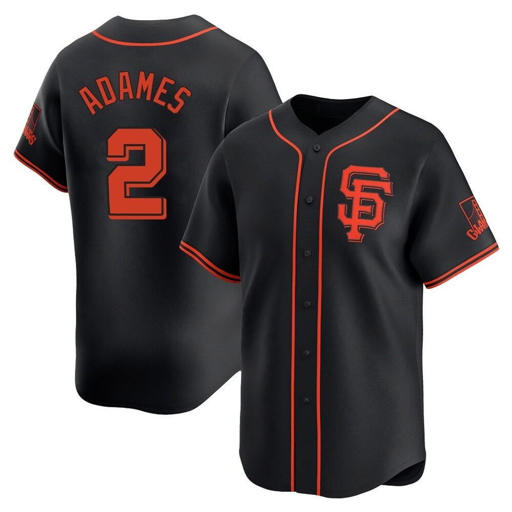 SF.Giants #2 Willy Adames Player  Black 2026 Home Limited Hdoa Stitched Jerseys
