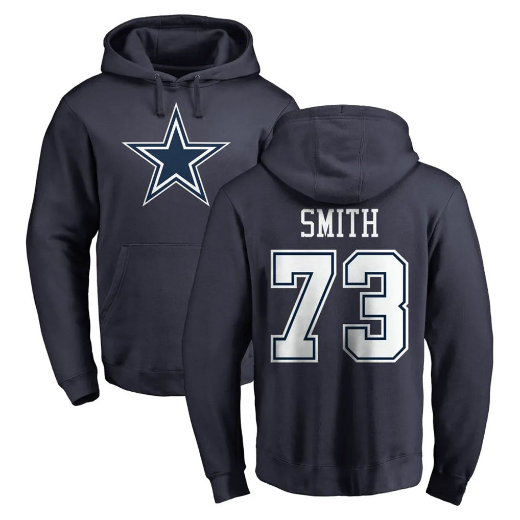 D.Cowboys #73 Tyler Smith Player Navy Pullover Hoodies Limited Hdoa Stitched Jerseys