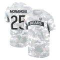C.Bears #25 Kyle Monangai Player Arctic Camo Salute to Service Performance T-Shirt Limited Hdoa Stitched Jerseys
