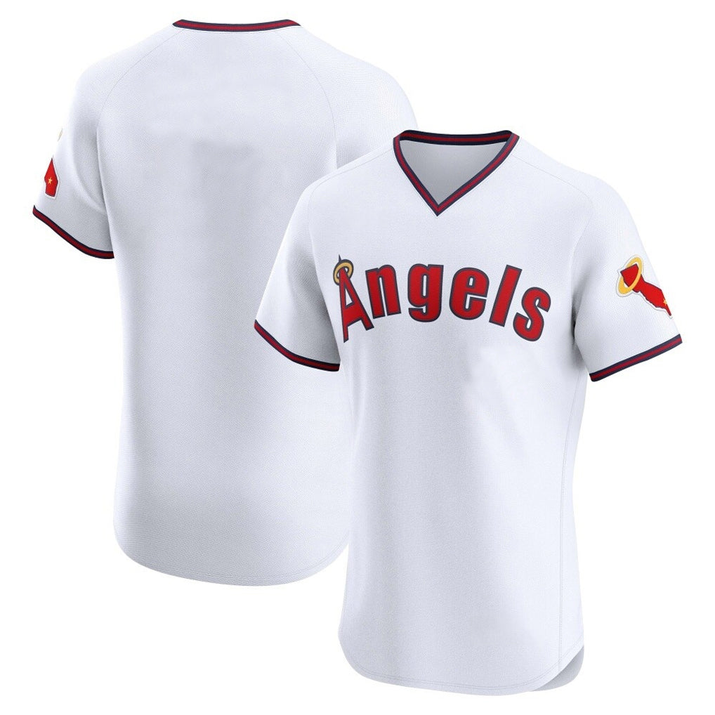 LA.Angels ## Angels Blank Player White T-shirt Home Limited Elite Hdoa Stitched Jerseys