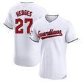 C.Guardians #27 Austin Hedges Player White Limited Elite Home Hdoa Stitched Jerseys