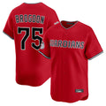 C.Guardians #75 Connor Brogdon Player Red Limited Home Hdoa Stitched Jerseys