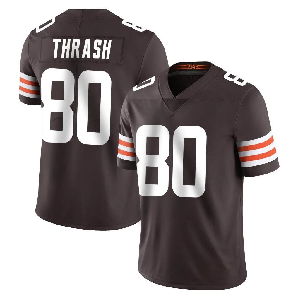 C.Browns #80 Jamari Thrash Player Brown Color Vapor Untouchable Limited Home Game Hdoa Stitched Jerseys