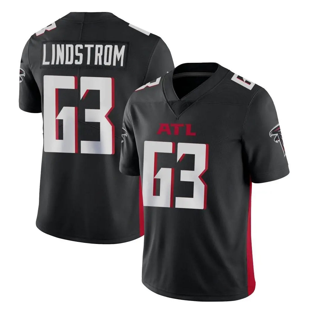A.Falcons #63 Chris Lindstrom Player Black Vapor Untouchable Limited Home Game Hdoa Stitched Jerseys