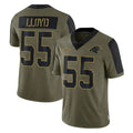 C.Panthers #55 Devin Lloyd Player Olive Salute to Service Limited Game Hdoa Stitched Jerseys