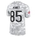 C.Bears #85 Cole Kmet Player Arctic Camo Salute to Service Limited Hdoa Stitched Jerseys