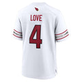 A.Cardinals #4 Jeremiyah Love Player White Home Game Hdoa Stitched Jerseys