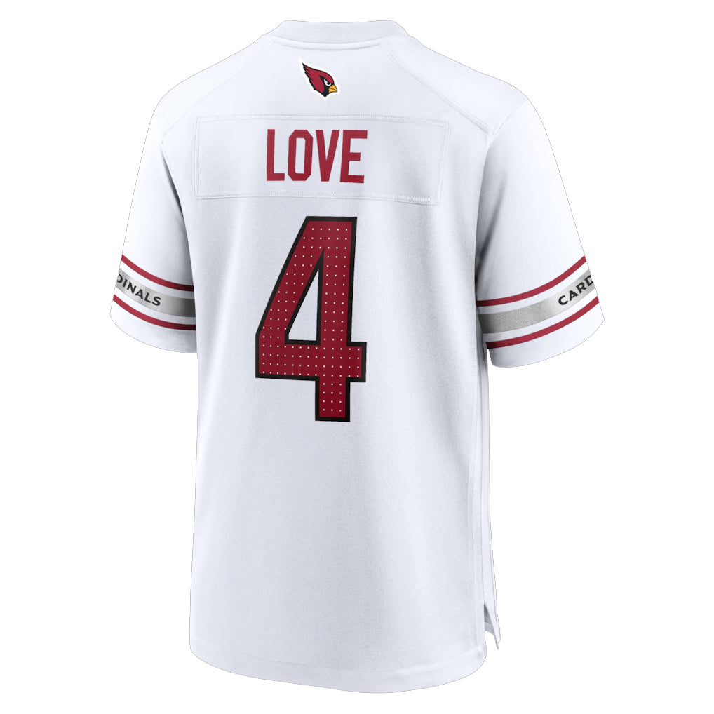 A.Cardinals #4 Jeremiyah Love Player White Home Game Hdoa Stitched Jerseys