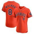H.Astros #8 Christian Walker Player Orange Home Limited Elite Hdoa Stitched Jerseys