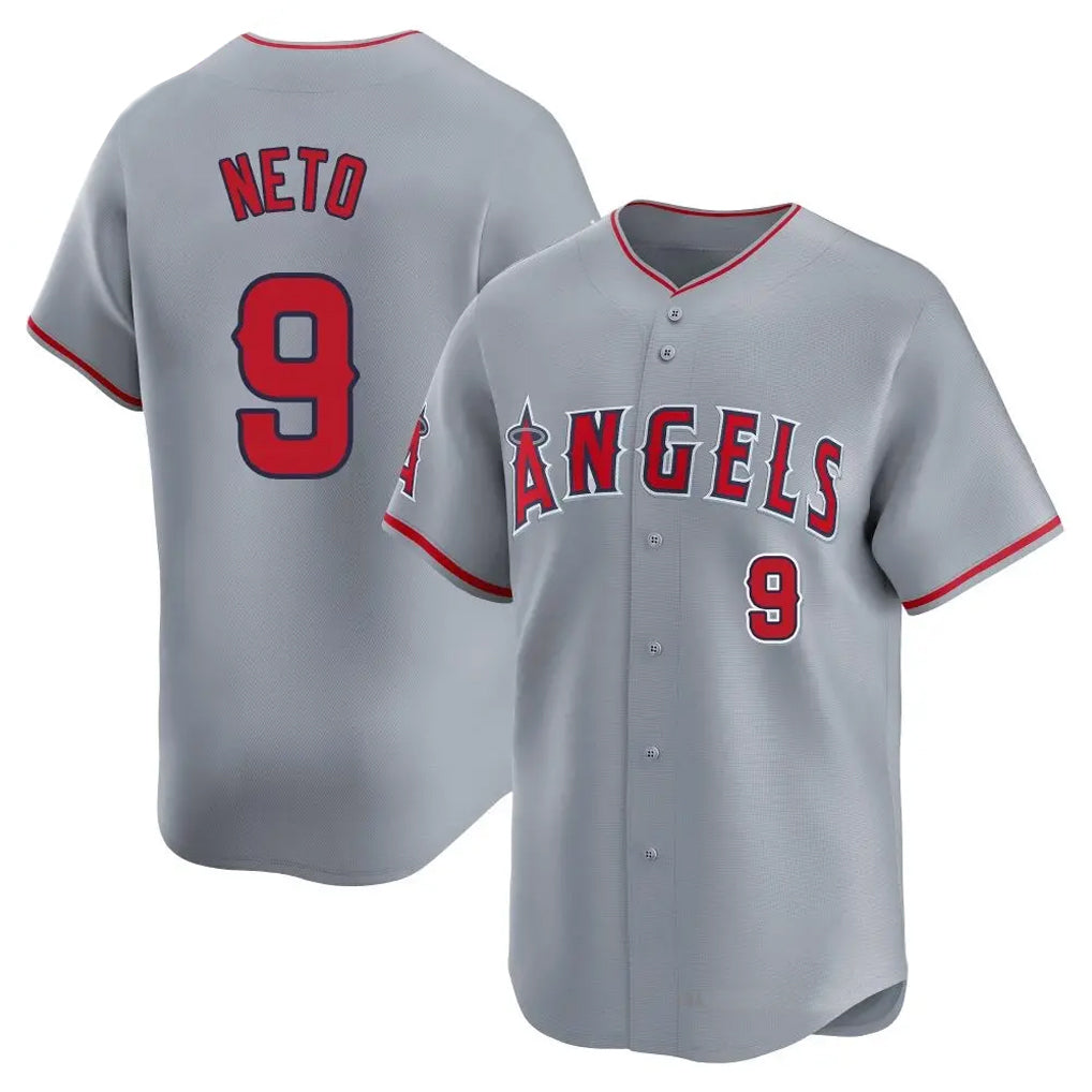 LA.Angels #9 Zach Neto Player Gray Home Limited Hdoa Stitched Jerseys