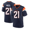 D.Broncos #21 Riley Moss Player Navy Home Game Hdoa Stitched Jerseys
