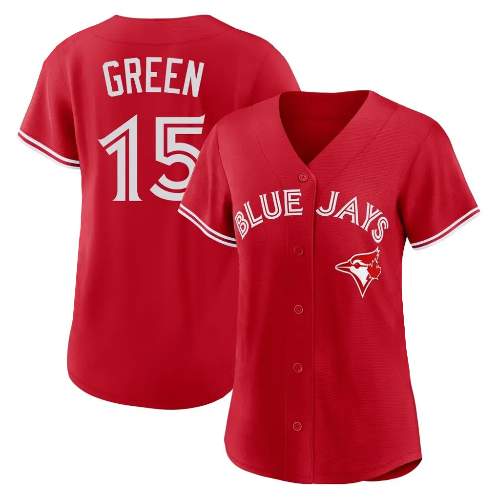 T.Blue Jays #15 Chad Green Player Red Home Limited Hdoa Stitched Jerseys