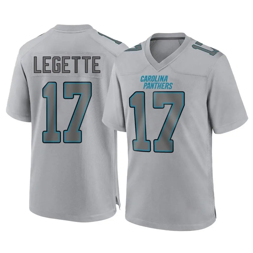 C.Panthers #17 Xavier Legette Player Gray Atmosphere Fashion Game Hdoa Stitched Jerseys