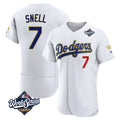LA.Dodgers #7 Blake Snell Player Gold White 2026 Collection Stadium Limited Elite World Series Hdoa Stitched Jerseys