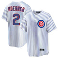 C.Cubs #2 Nico Hoerner Player White Game Home Hdoa Stitched Jerseys