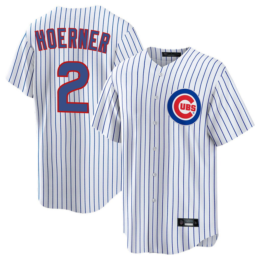C.Cubs #2 Nico Hoerner Player White Game Home Hdoa Stitched Jerseys