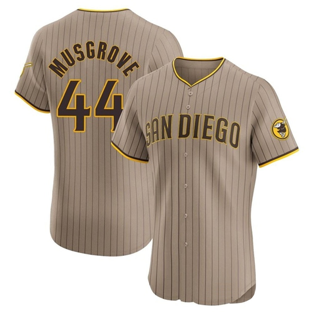 S.Diego Padres #44 Joe Musgrove Player Khaki Home Limited Elite Hdoa Stitched Jerseys