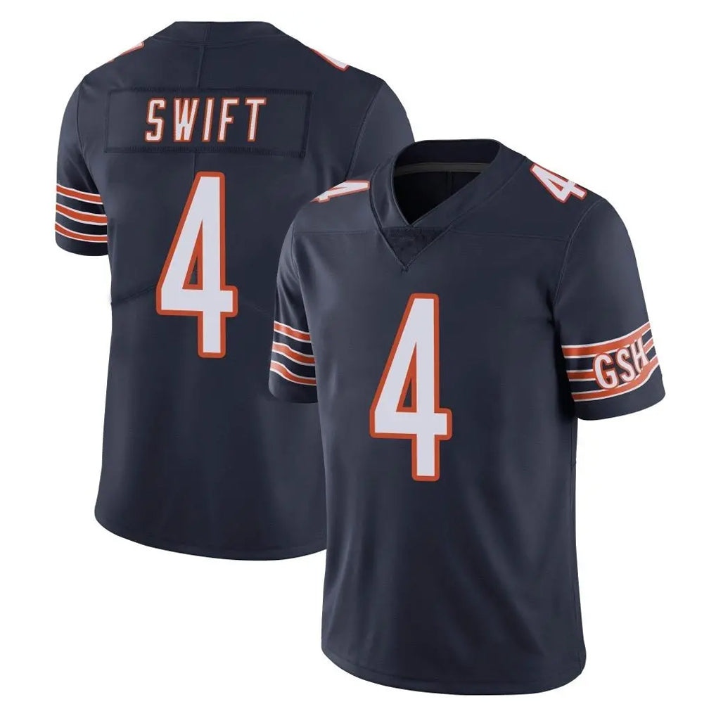 C.Bears #4 D'Andre Swift Player Navy Vapor Untouchable Limited Home Game Hdoa Stitched Jerseys