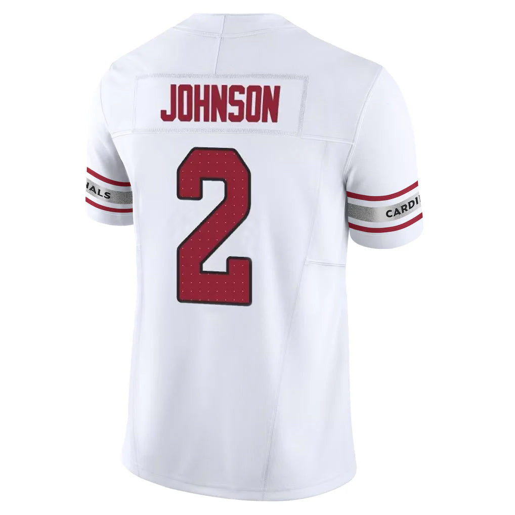 A.Cardinals #2 Will Johnson Player White Vapor F.U.S.E. Limited Home Game Hdoa Stitched Jerseys