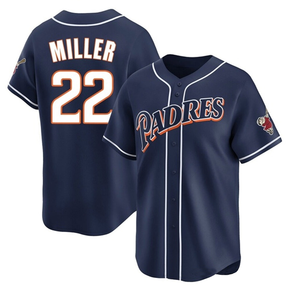 S.Diego Padres #22 Mason Miller Player Navy Cooperstown Collection Limited Home Hdoa Stitched Jerseys