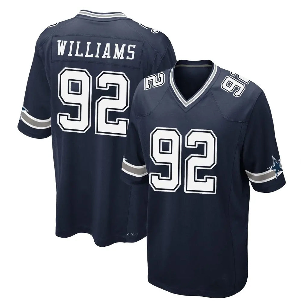 D.Cowboys #92 Quinnen Williams Player Navy Home Game Hdoa Stitched Jerseys