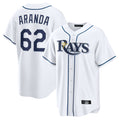 T.Bay Rays #62 Jonathan Aranda Player White Home Game Hdoa Stitched Jerseys