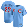 C.Cubs #23 Ryne Sandberg Player Light Blue Limited Home Hdoa Stitched Jerseys